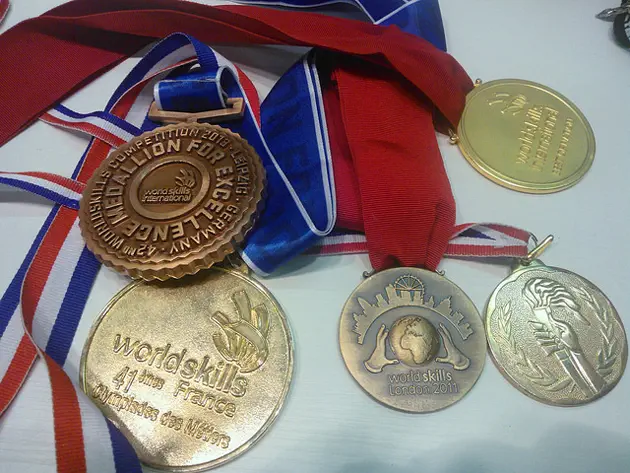 EuroSkills 2014 Medals designed by students through a competition